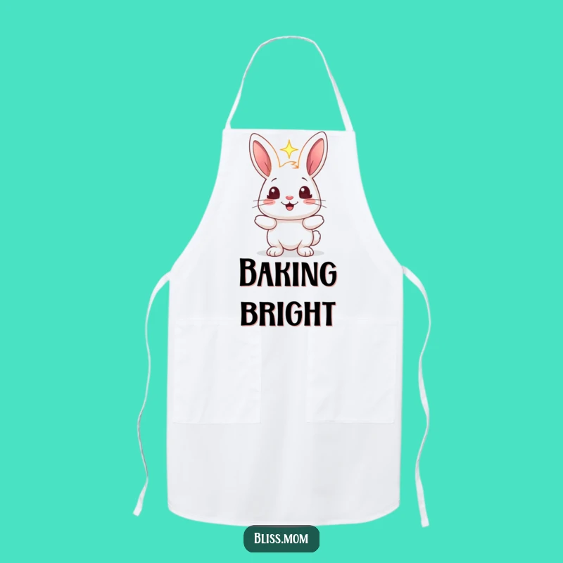 Funny Rabbit Light Sparkle Apron - Cheerful Chef's Gift