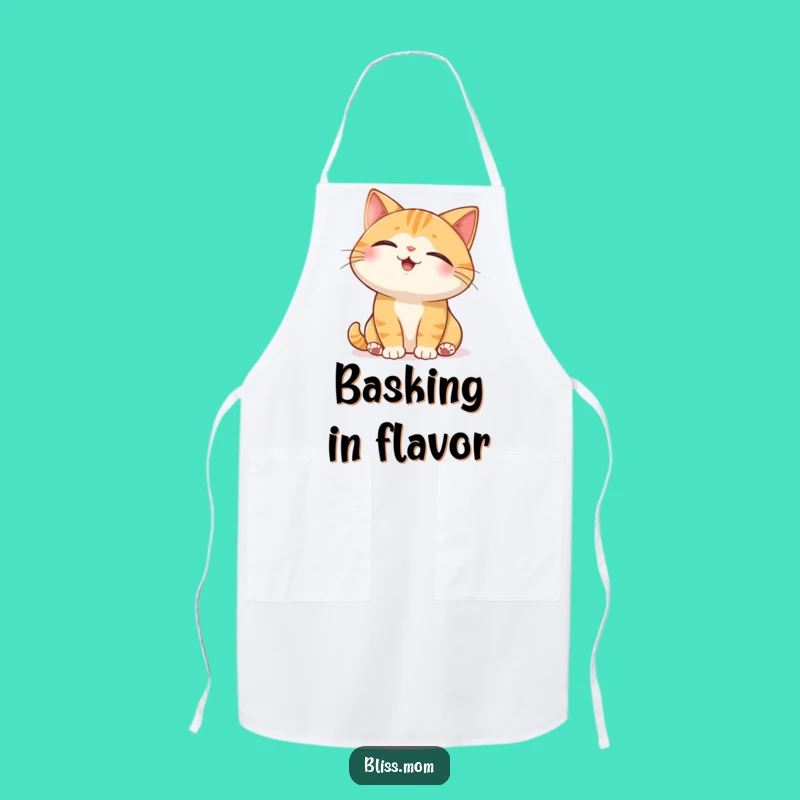Funny Cat Sunbeam Apron: Chef Character Funny Kitchen Gift