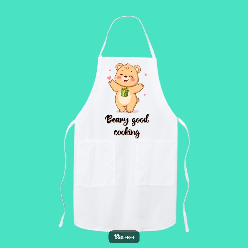 Funny Bear Mom Apron - Dance Through Your Kitchen