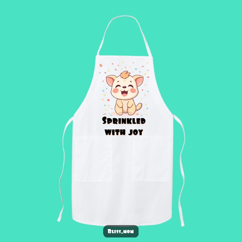 Funny Confetti Animal Apron: Cook with Joy and Festive Flair