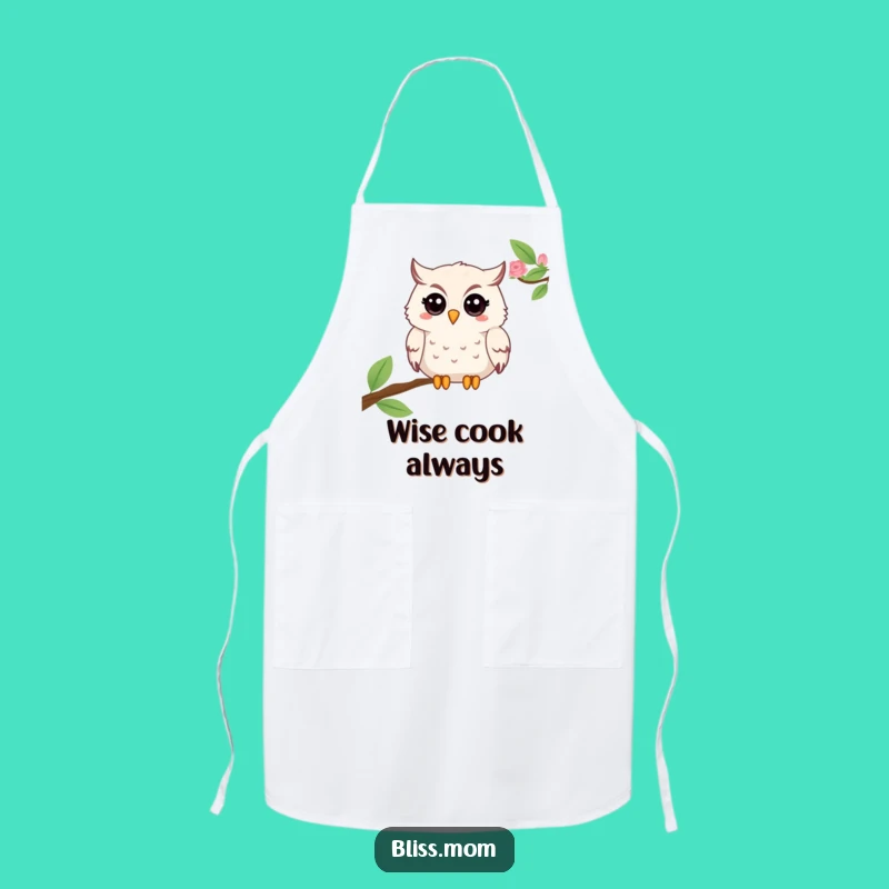 Funny Mama Owl Kitchen Apron - Cook with Wise Whimsy!