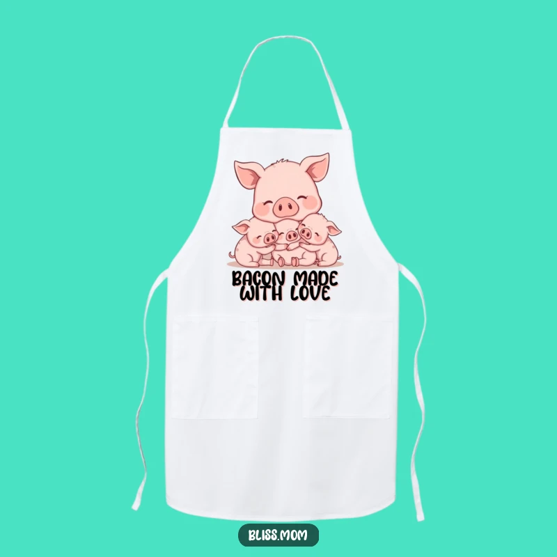 Funny Mama Pig Kitchen Apron - Cook with Farmhouse Love!