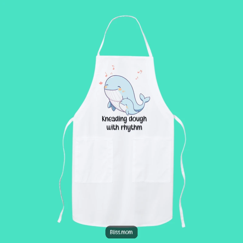 Funny Whale Mom Apron: Kitchen Serenade, Joyful Cooking, Perfect Funny Gift