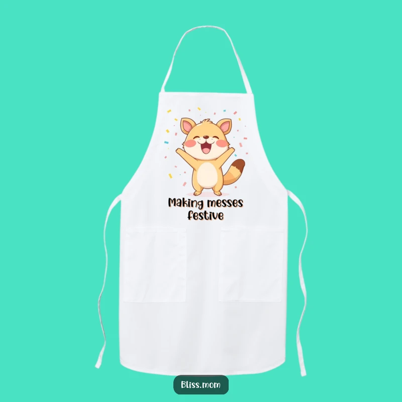 Funny Confetti Animal Apron: Cook with Hilarious Party Flair