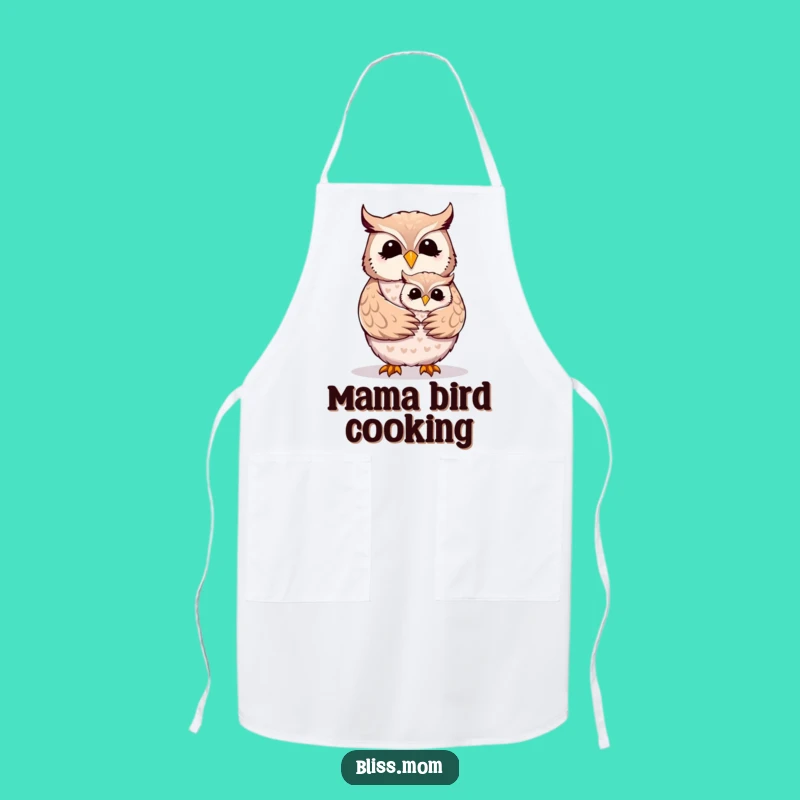 Funny Mother Owl Hug Apron - Heartwarming Kitchen Family Gift