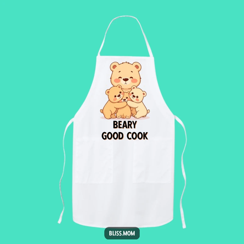 Radiating Mama Bear Apron - Kitchen Warmth for Protective Moms