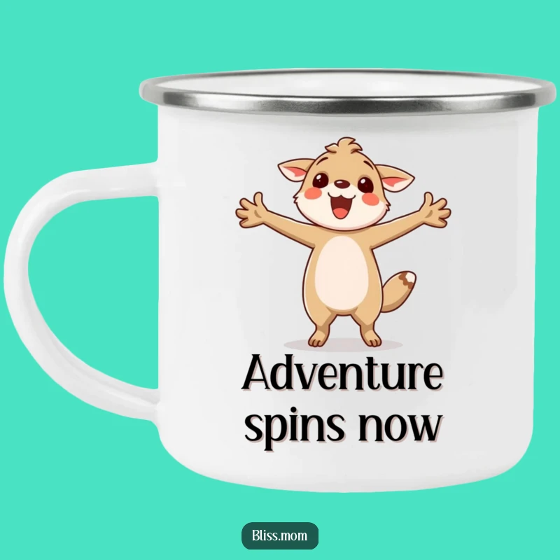 Durable Funny Twirling Animal Camping Mug: Adventure with Joy, Best Funny Gift