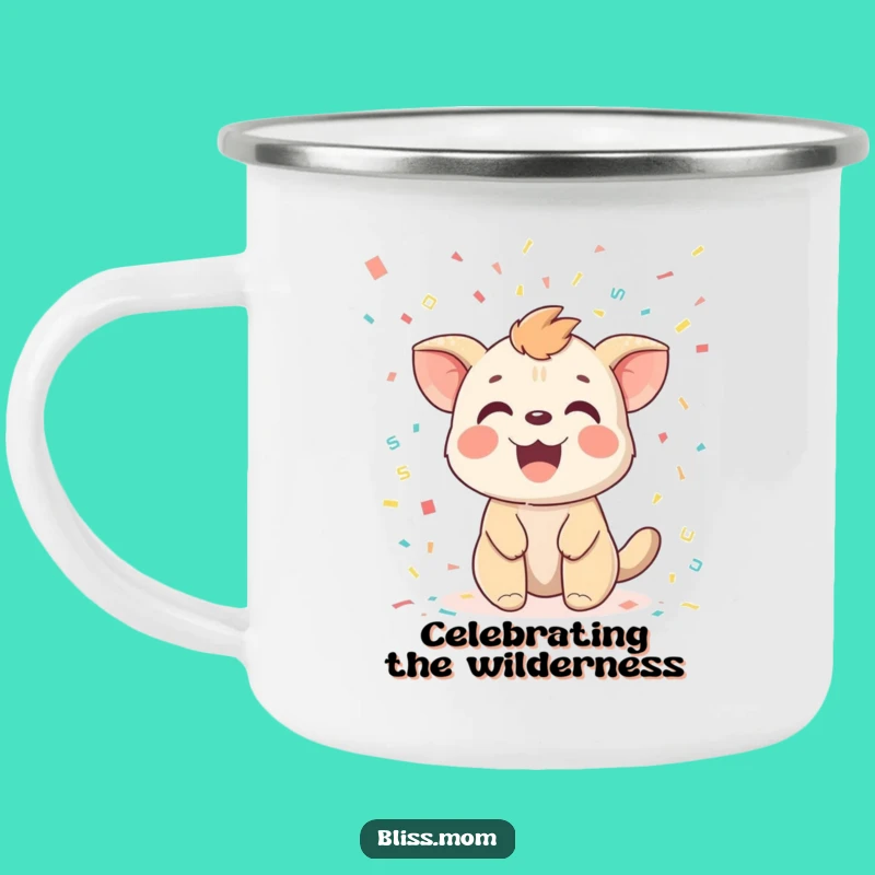Funny Confetti Animal Camping Mug: Sip Your Celebration Outdoors