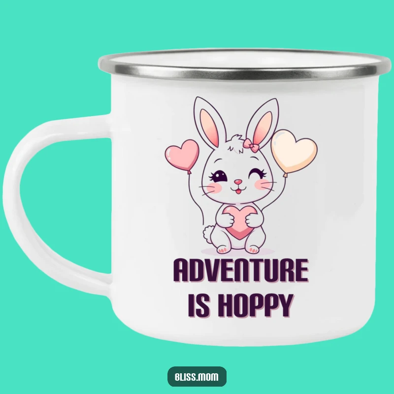 Funny Bunny Mom Camping Mug - Cheerful Outdoor Fun