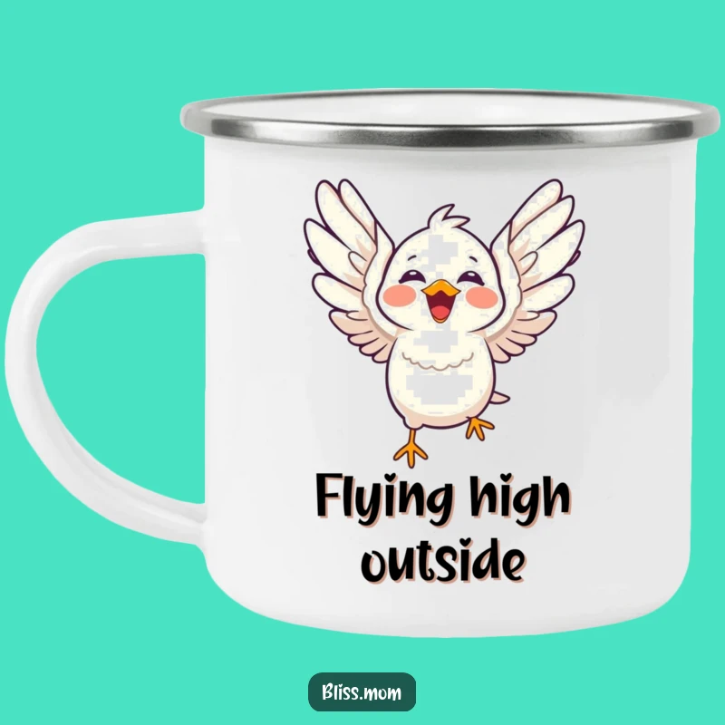 Funny Kawaii Bird Adventure Mug - Durable & Joyful Outdoor Gift