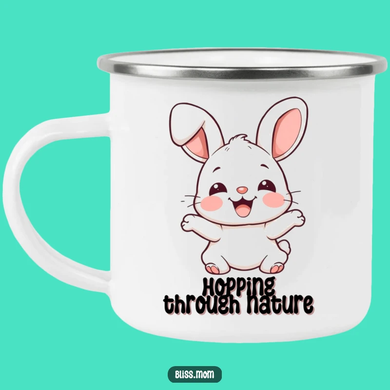 Funny Kawaii Bunny Adventure Mug - Durable & Joyful Outdoor Gift
