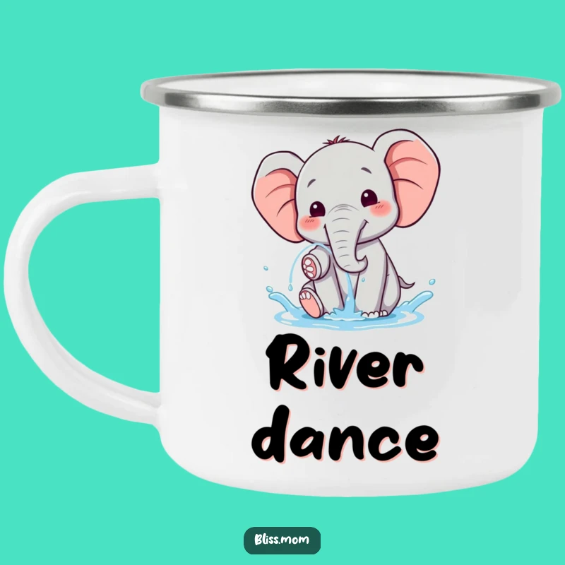Funny Kawaii Elephant Water Spray Camping Mug: Adventure Pachyderm Gift