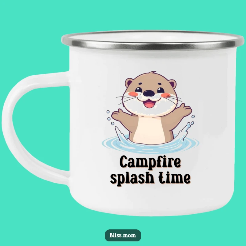 Funny Otter Campfire Mug: Joyful Splash for Outdoor Adventures