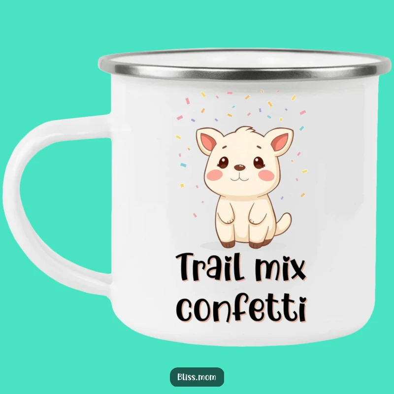Durable Funny Animal Confetti Camping Mug, for Adventures and Good Times