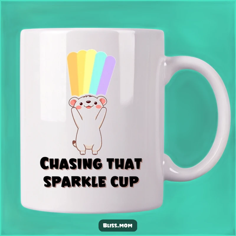 Funny Hopeful Animal Rainbow Mug, a Miraculous Gift for Dreamers
