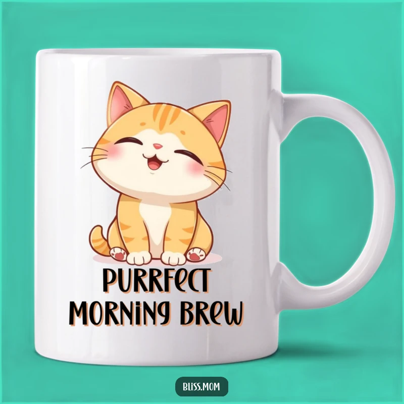 Funny Cat Sunbeam Mug: Relaxed Pet Character Funny Gift