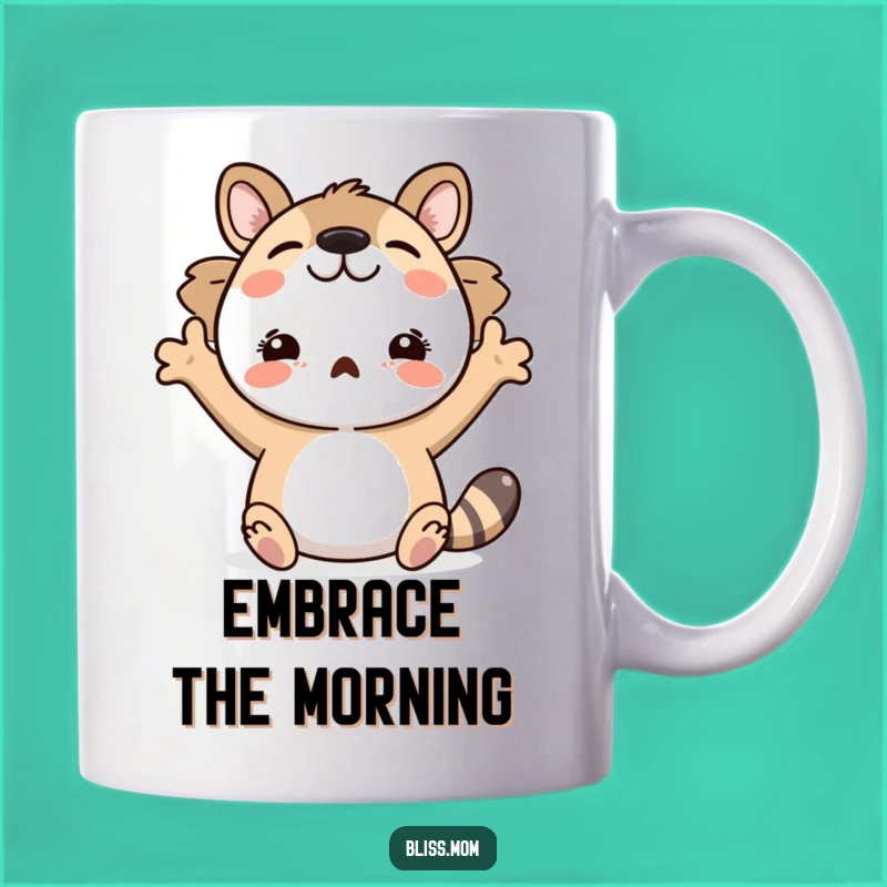 Funny Delightful Animal Mug: Share Your Joyful Embrace
