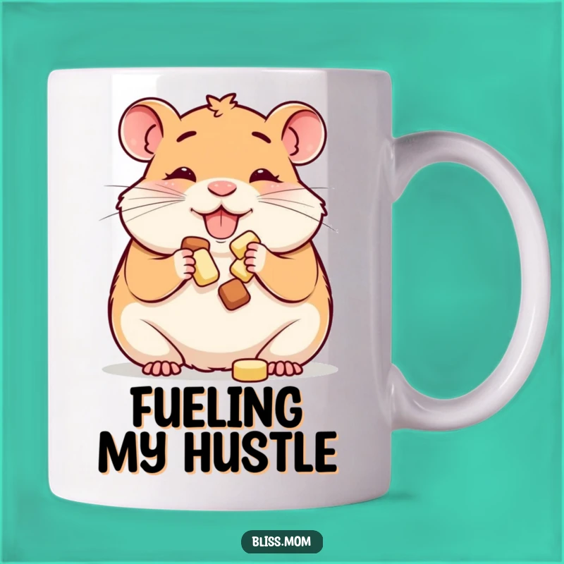 Funny Hamster Mom Mug: Happy Cheek Stuffing, Perfect Small Pet Lover Gift