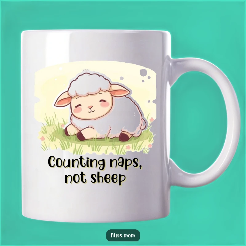 Funny Sheep Meadow Mug - Peaceful Animal Relaxation Gift