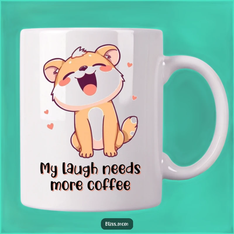 Funny Animal Laughter Mug: Hilarious Joyous Laughing Beast, Perfect Funny Gift