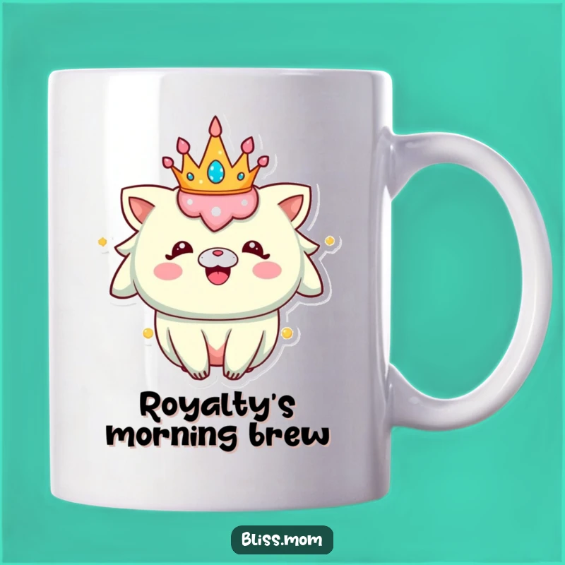 Funny Sparkly Crown Creature Mug: A Hilarious and Happy Gift for Her
