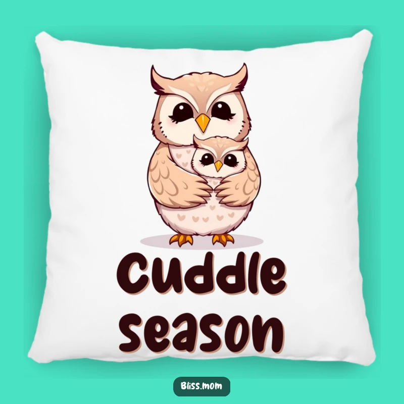 Funny Mother Owl Hug Pillow - Cozy Heartwarming Family Comfort Gift