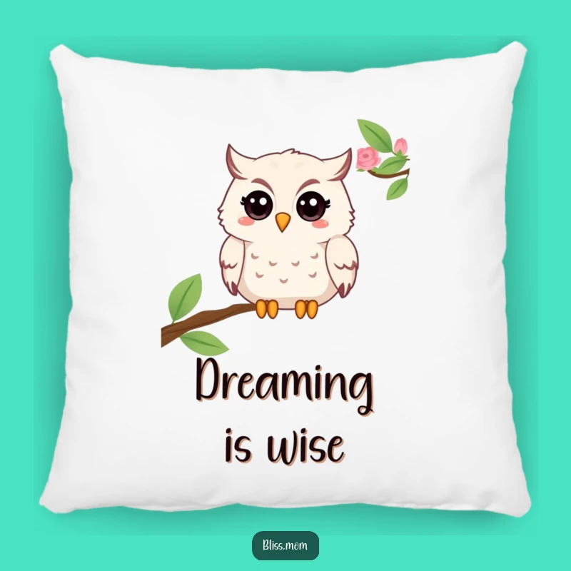 Cute Funny Mama Owl Pillow - Cozy Wisdom for Your Home!