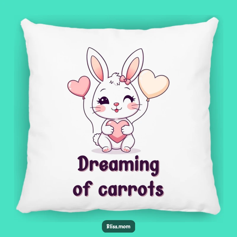 Funny Bunny Mom Pillow - Soft Comfort & Cheerful Hugs