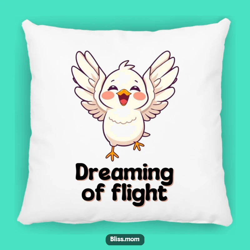 Funny Kawaii Bird Comfort Pillow - Soft & Joyful Avian Decor Gift