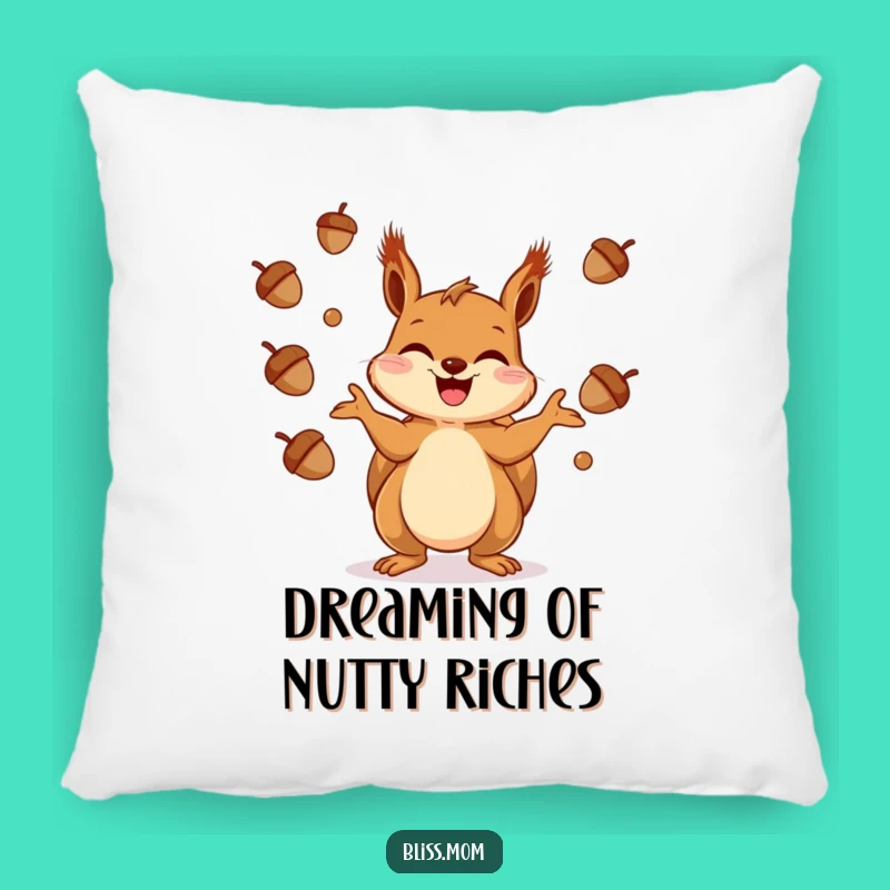 Funny Squirrel Pillow - Juggling Fun, Soft Funny Gift for Cozy Comfort