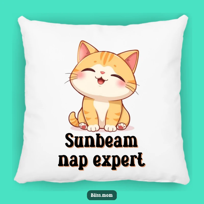 Funny Cat Sunbeam Pillow: Cozy Pet Character Funny Gift