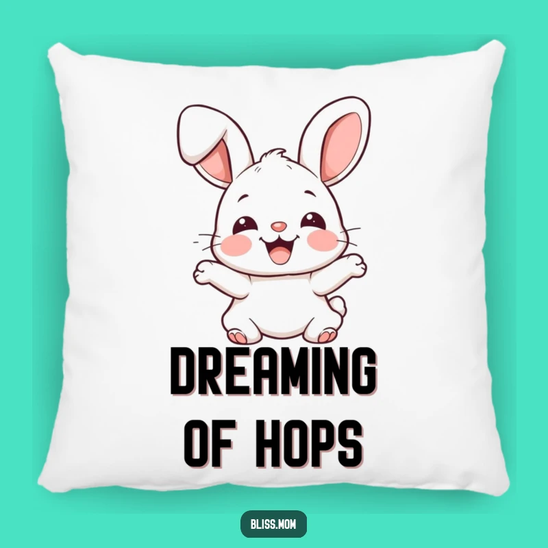 Funny Kawaii Bunny Comfort Pillow - Soft & Joyful Rabbit Decor Gift