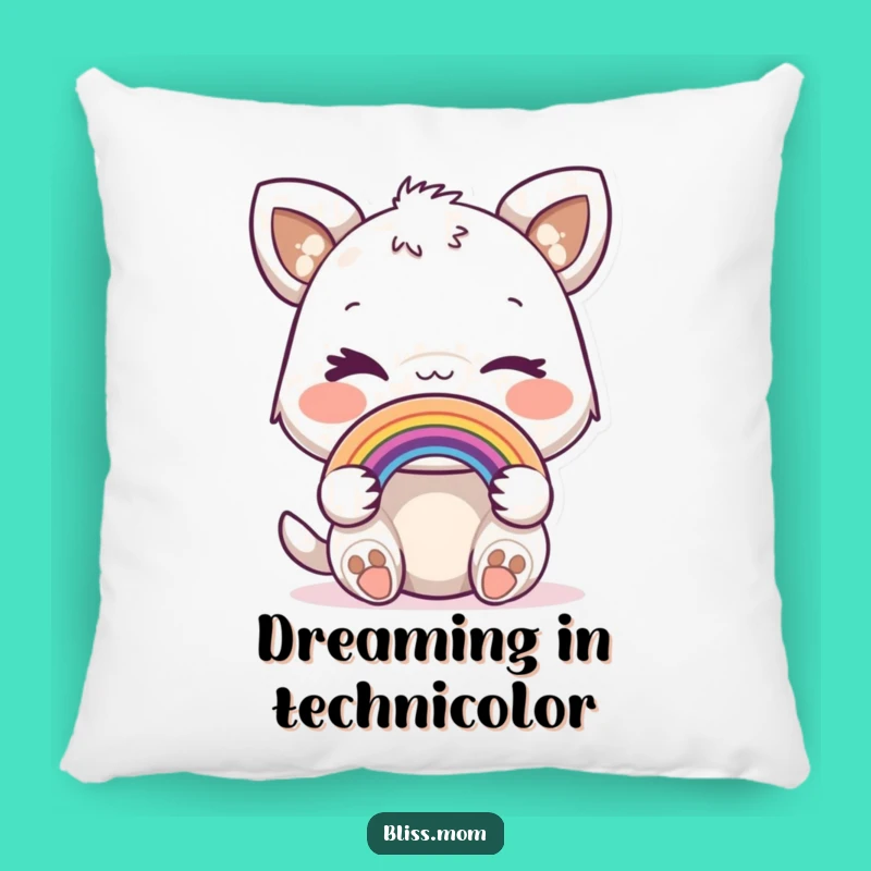 Funny Winking Animal Pillow: Cuddle Up with a Miniature Rainbow of Dreams