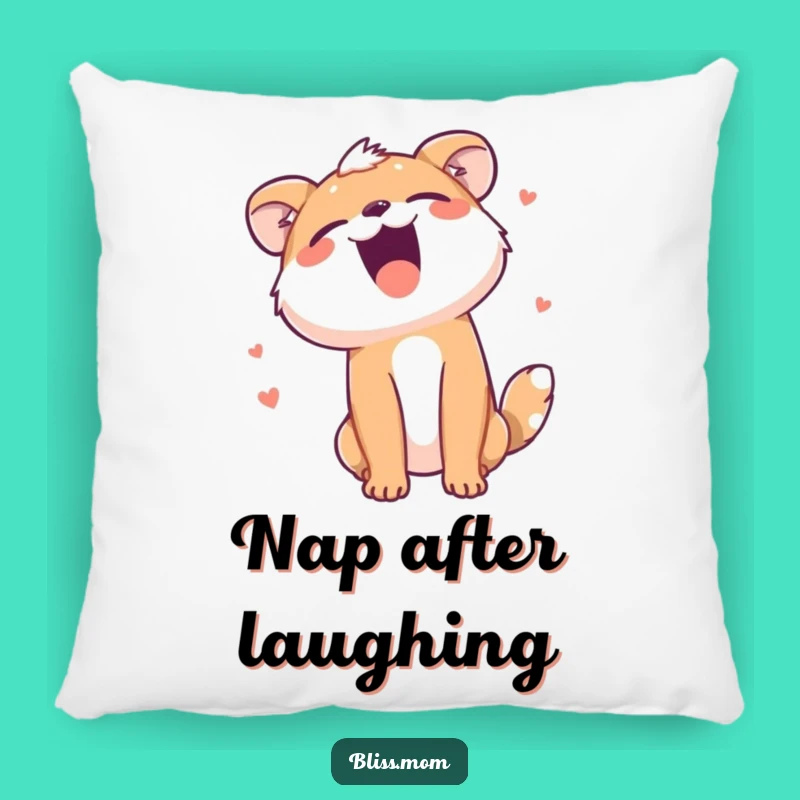 Funny Animal Laughter Pillow: Soft Hilarious Joyous Beast Cushion, Perfect Funny Gift