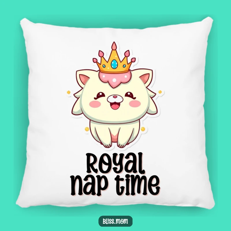 Funny Sparkly Crown Creature Pillow: Huggable Hilarious Royal Comfort