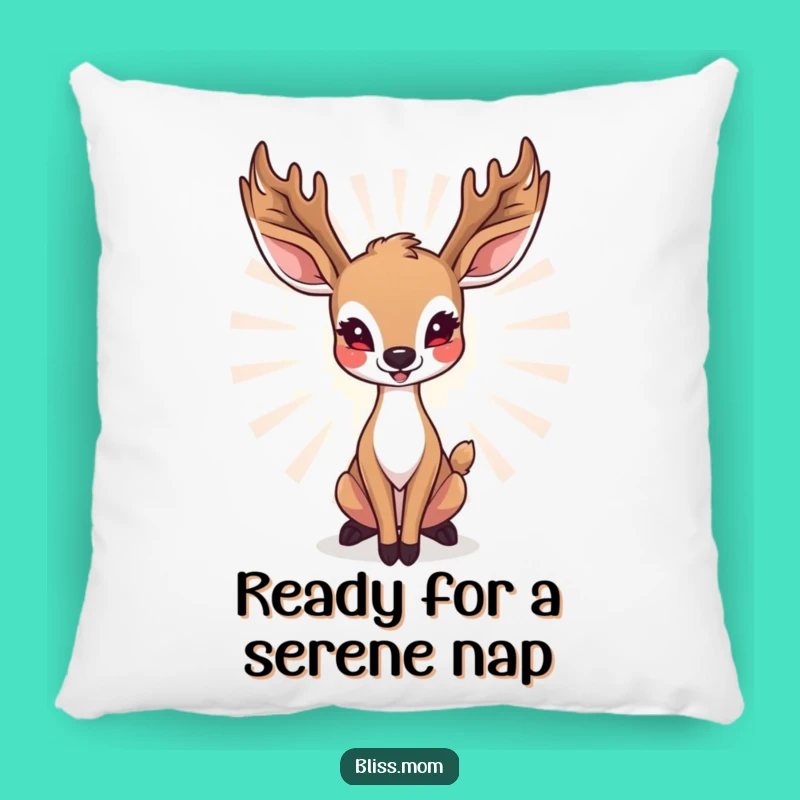 Soft Funny Deer Mom Pillow: Radiant Grace, Cozy Comfort, Adorable Gift Idea