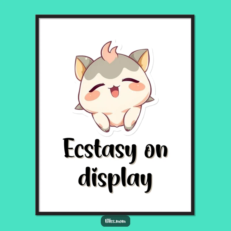 Funny Ecstatic Creature Digital Print: Bring Hilarious Bliss Home