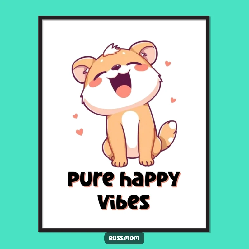 Funny Animal Laughter Digital Art: Hilarious Joyous Beast Download, Perfect Funny Gift