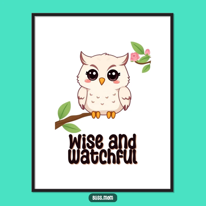 Funny Mama Owl Digital Art - Instant Wise Whimsy!