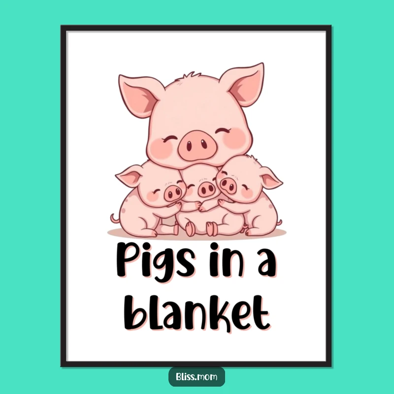 Funny Mama Pig Digital Art - Instant Farmhouse Warmth!