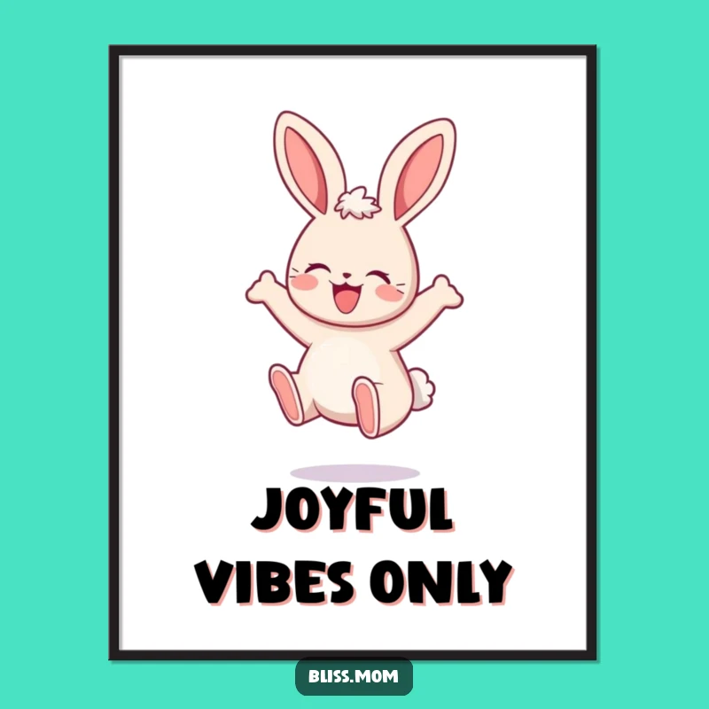 Funny Mama Bunny Digital Art - Delightful Decor for Instant Joy