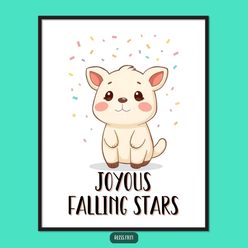 Instant Download Funny Animal Confetti Art, Bring Joyful Decor Home