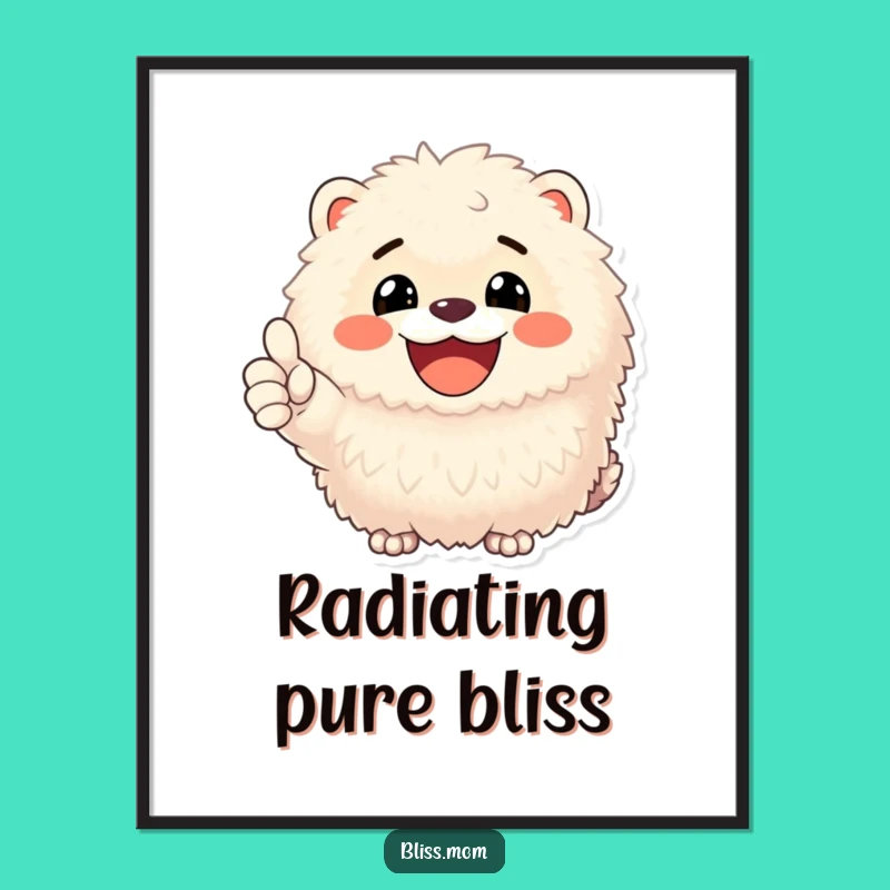 Funny Fluffy Animal Digital Art: Instant Happiness for Your Walls
