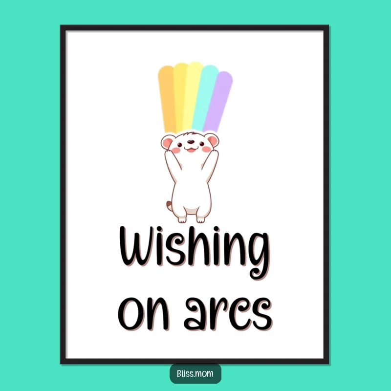 Instant Download Funny Animal Rainbow Art, Inspire Your Walls Today