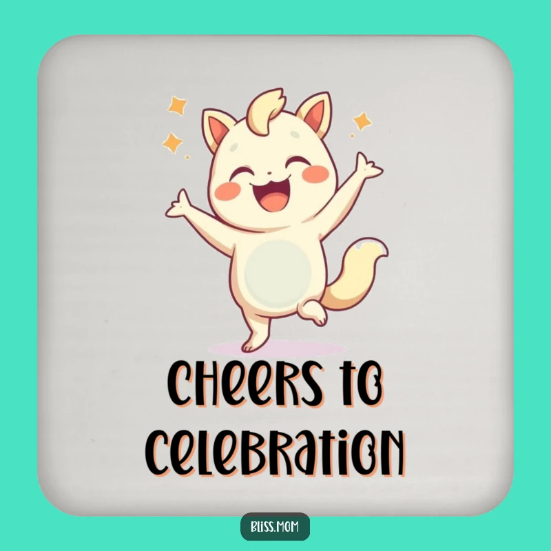 Funny Dancing Creature Drink Coasters: Protect Surfaces with Celebratory Style