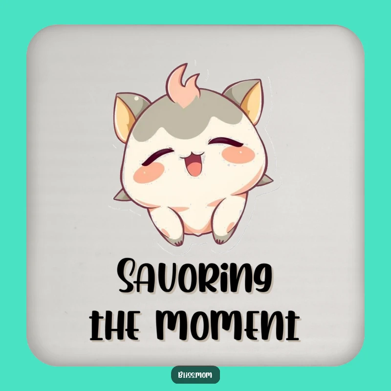 Funny Ecstatic Creature Coaster: Protect Surfaces with Hilarious Bliss