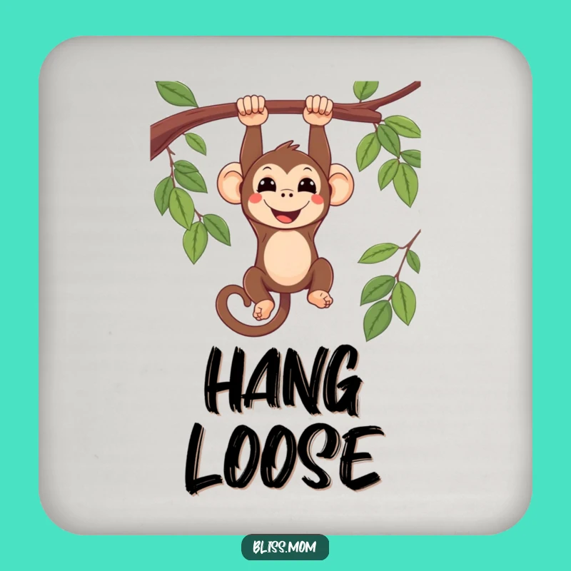 Funny Kawaii Monkey Upside Down Coasters: Cute Primate Table Gift