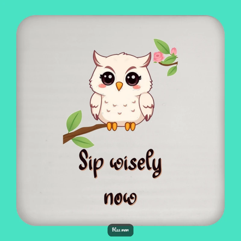 Funny Mama Owl Coasters - Protect with Wise Whimsy!