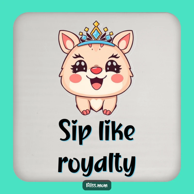 Funny Royal Coaster Set - Protect Surfaces with Funny Majesty