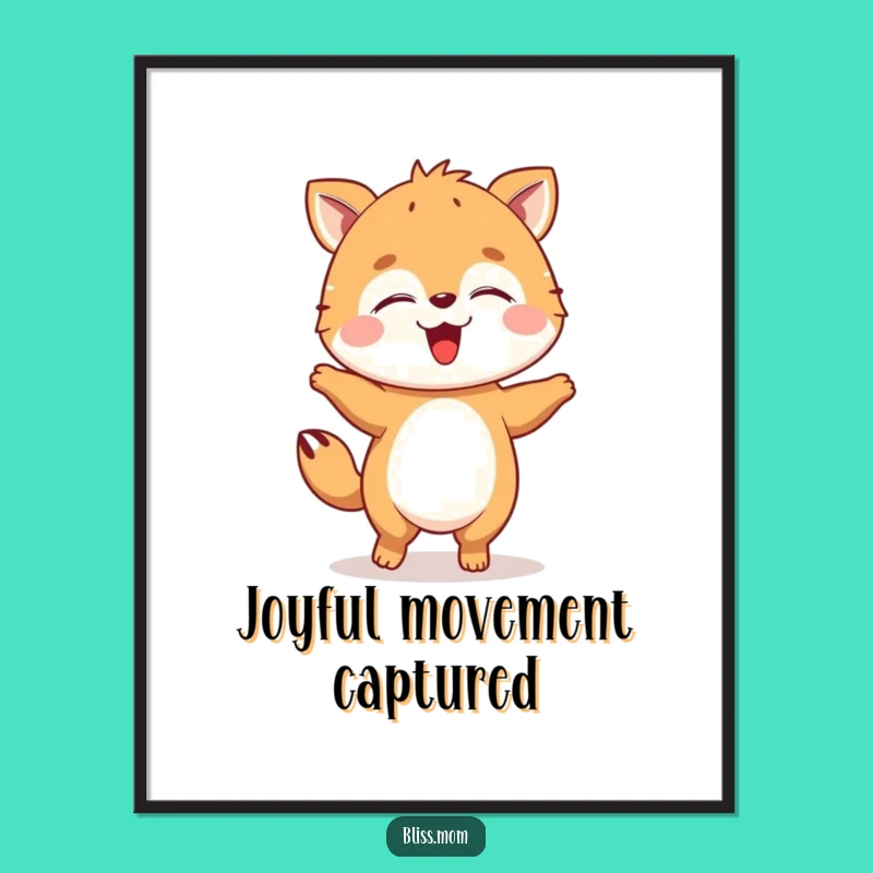 Vibrant Funny Dancing Animal Poster, Bring Joyful Moves to Your Walls